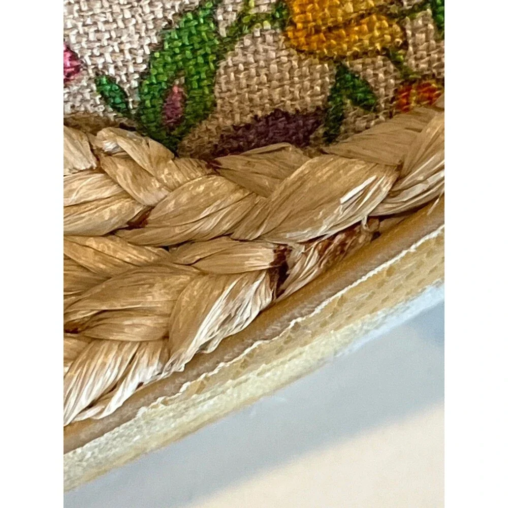 Stuart Weitzman Vintage Floral Tapestry Wedges 7.5 M Spain Quiet Luxury Archive